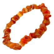 Bracelet Baroque Fin - Agate Cornaline