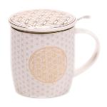 Mug Fleur de Vie infuseur à thé - Boîte cadeau