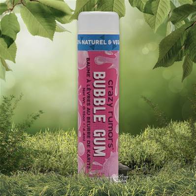 Crazy Rumors - Baume à Lèvres 100% Naturel - Bubble Gum