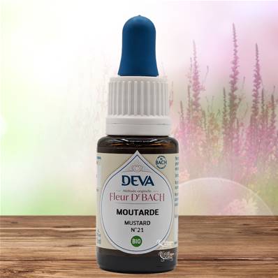 Deva - Fleur du Dr Bach - Moutarde N.21 - Compte gouttes 15ml