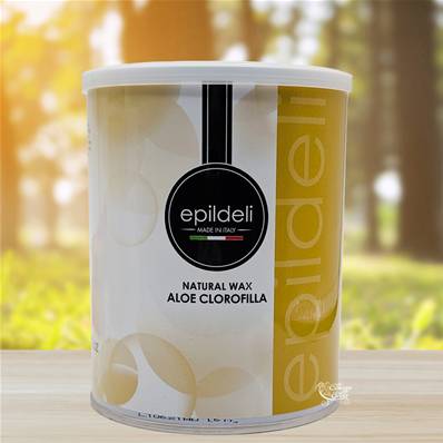 Cire Epilation Naturelle avec Bandes Aloe Chlorophylle