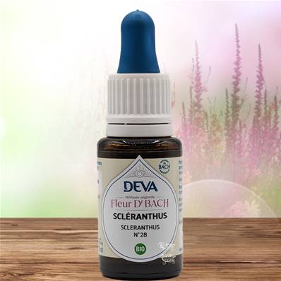 Deva - Fleur du Dr Bach - Scleranthus N.28 - Compte gouttes 15ml