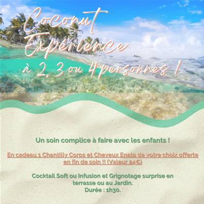 Coconut Expérience - Tarif Duo 1 Parent+1 Enfant - 1h30