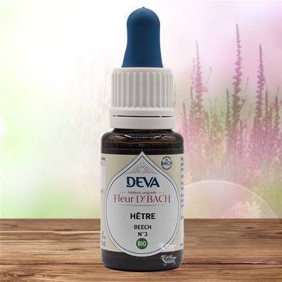 Deva - Fleur du Dr Bach - Hêtre N.3 - Compte gouttes 15ml