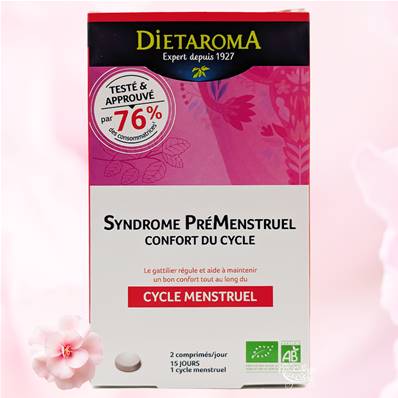 Diétaroma - Syndrome PréMenstruel - Confort du Cycle - 60 Capsules