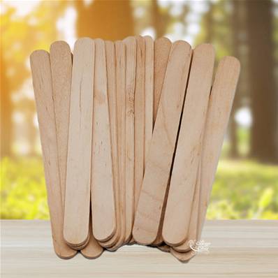 Spatule Visage en Bois pour Epilation Cire Pelable - Sachet de 100