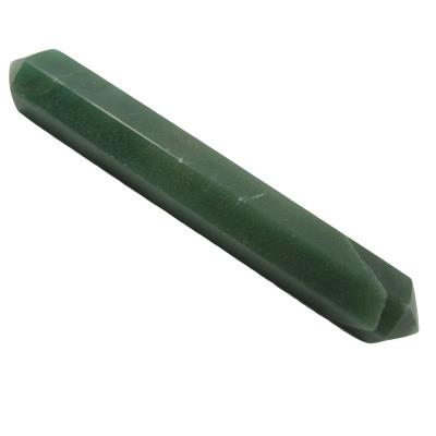 Pointe polie biterminée - Aventurine - 11 cm