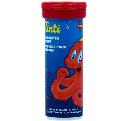 Tinti - Couleur pour le Bain Rouge - Tube de 10 Pastilles