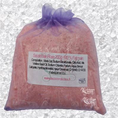 Sels de Bain Rose - Sachet de 200g