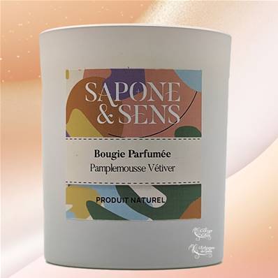 Bougie d'Ambiance Parfumée - Pamplemousse Vetiver - 45h