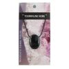 Pendentif Pierre Ovale Percée - Tourmaline Noire
