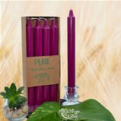 Bougie Longue Violet 10h Pure Candle Bote de 4