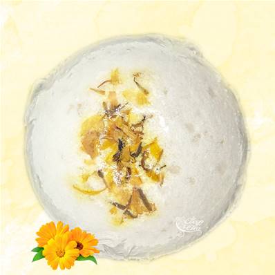 Bombe de Bain Fleurs Séchées Fait Main - Calendula 120g