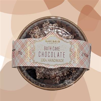 Cupcakes pour le Bain Fait Main Bain Effervescent - Chocolat 70g