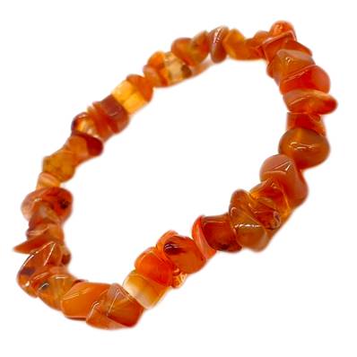 Bracelet Baroque Fin - Agate Cornaline