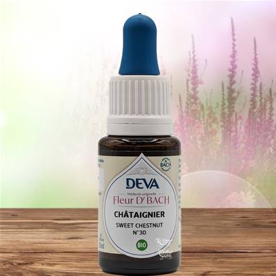 Deva - Fleur du Dr Bach - Châtaignier N.30 - Compte gouttes 15ml