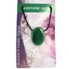 Pendentif Pierre ovale percée - Aventurine Verte