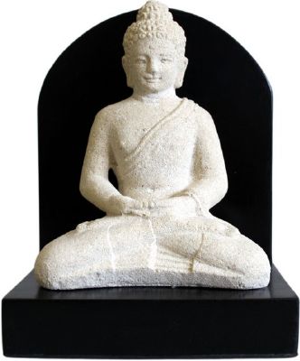 Statue Bouddha en grès - Fait main
